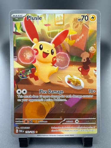 2023 Paradox Rift Plusle Holo Secret Rare FA #193/182