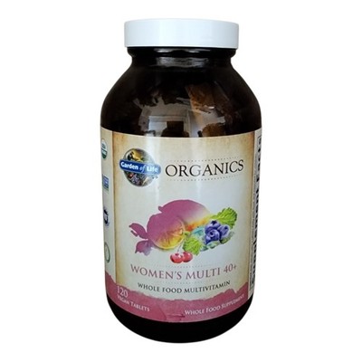 Garden of Life Organics Women's Multi 40+ Multivitamin New Sealed 120 Vegan Tabs