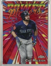 Cal Raleigh 2025 Topps Chrome #PP-37 Power Players Red Refractors 1/5