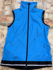 Gore Running Wear Womens Full Zip Vest Jacket Blue Windstopper Active Shell M