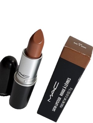 MAC Satin  Lipstick  #828  BAD N  BARE Brand New In Box Full Size 100% Authentic