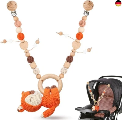 MARKE BINYI Kinderwagenkette Holz für Mädchen Junge Kinderwagen Spielzeug Mobile K