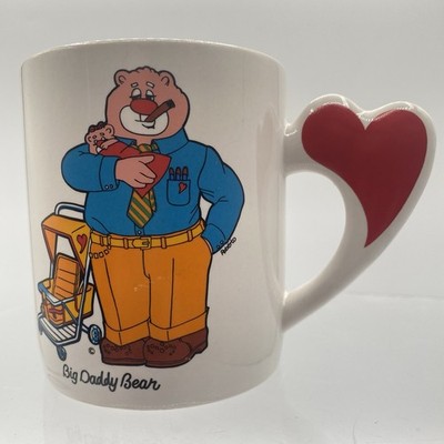 Vintage 1984 Love Mug Inc. Big Daddy Bear Tea Coffee Mug 3.5'' Tall
