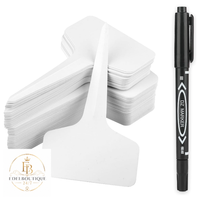 WeißE Pflanzenschilder 300 StüCk T-Form Mit , PVC Kunststoff FüR GemüSe, 6X3 Cm