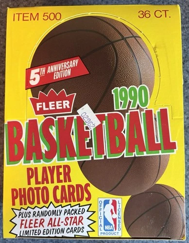 1990 FLEER BASKETBALL Wax Box OPENED FROM A SEALED CASE 5/23/26! Jordan PSA 10