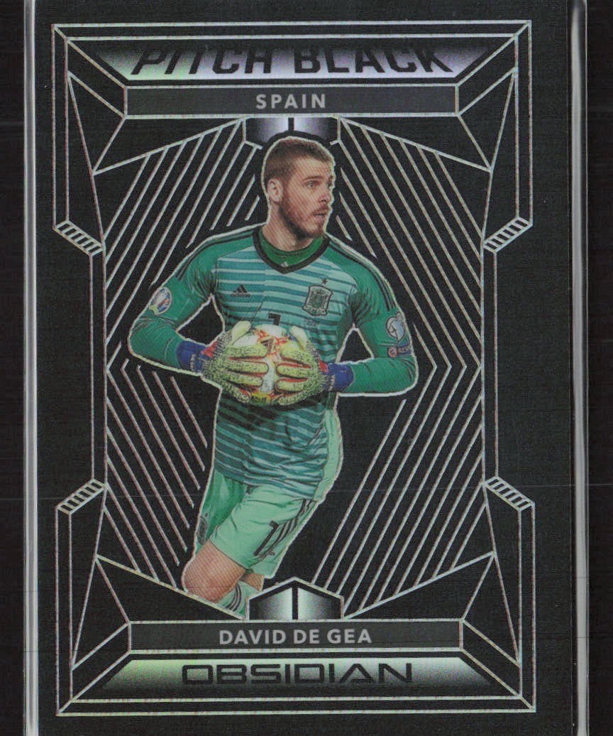 David de Gea 2019-20 Panini Obsidian #PB-20 Pitch Black /135 Spain