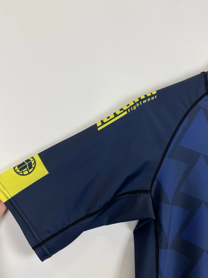 Tatami Jiu-Jitsu Abstract Short Sleeve Rash Guard T-Shirt Jersey Top Wrestling - Image 3 of 4