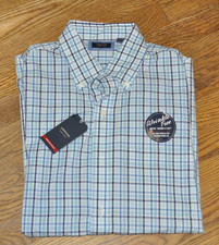 Arrow  Short-Sleeve Button-Down  Blue plaid - NWT - Wrinkle Free