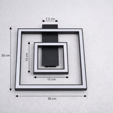 Lindby LED Deckenleuchte quadratisch 10023740