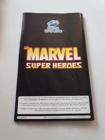 Sega Saturn Game Marvel Super Heroes Boxed With The Manual