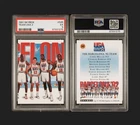 SkyBox 1991 Team USA #545 Michael Jordan Stockton Malone PSA 5 Graded Card