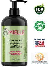 🌿 Mielle Rosemary Mint Leave-In Conditioner, Strengthens & Moisturizes Hair 8oz