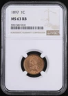 1897 NGC MS63 RB Indian Head Cent