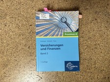 EUROPA Lehrmittel Versicherungen Und Finanzen Band 2 Neuwertig 7. Auflage