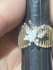 Ana Bekoach Ring Butterfly Size 9 Opal Gemstone & CZ 18k THGE Electroplated — photo 2