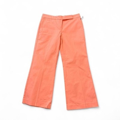 Y2K Express Orange Editor Crop Low Rise Pants, Women s Size 0