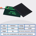 5V 50Ma Mini Solarpanel Batteriemodul DIY Epoxidplatte PET Strom Stromerzeugung Wildschwein