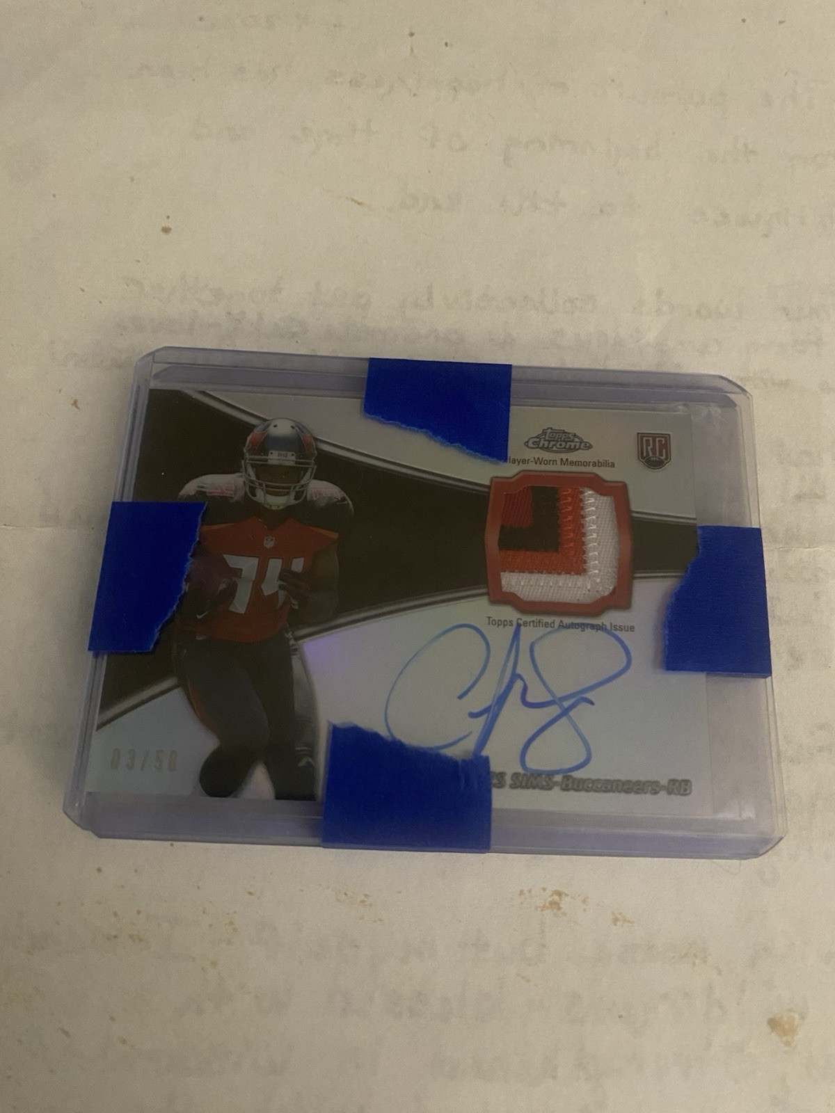 Charles Sims Topps Chrome Rookie Die-Cut #CS Refractor
