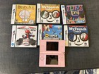 Nintendo DS Lite Metallic Red Console Bundle 6 Games No charging cord