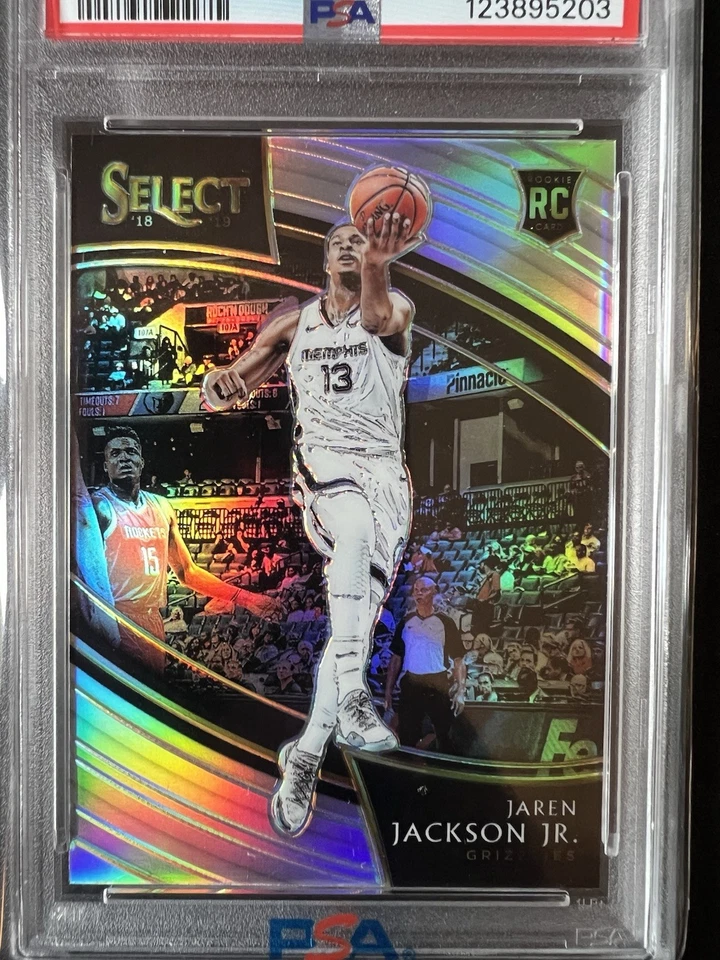2018 Panini Select Courtside Jaren Jackson Jr. #239 Silver Prizm (RC) PSA 10 GEM - Image 2 of 4