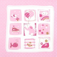 20 StüCk Lunch Servietten 33X33 Cm Rosa Rose Hellrosa Geburt Taufe MäDchen Neu