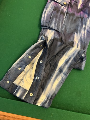 Amiri Pants Size IT 50 Tie Dye Flared Quilted Shell Trousers Utility Baggy Cargo - Picture 7 of 18