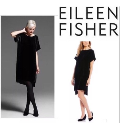 eileen fisher black dress