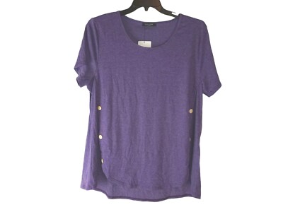 Loveu.dear Women's  Pullover Purple Button Top sz 2XL