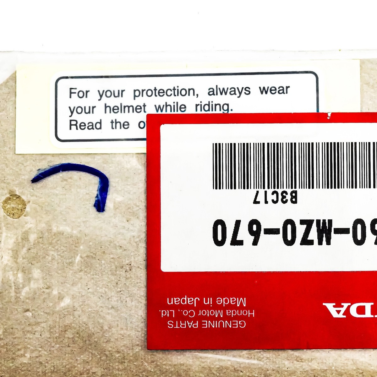 87560-MZ0-670] GENUINE HONDA - WARNING LABEL | eBay
