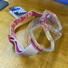 Oceanic Cyanea Dive Mask - Pink/Clear - Comfort Elastic Strap - Scuba Snorkel
