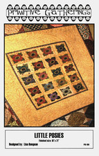 Little Posies  Finished Quilt Size 18" x 21" by Primitive Gatherings...