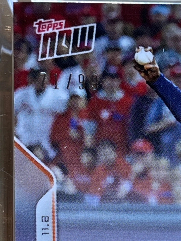 CHRISTIAN JAVIER * NO-HITTER AUTO * 2022 TOPPS NOW WORLD SERIES /99 1149A ASTROS - Image 3 of 4