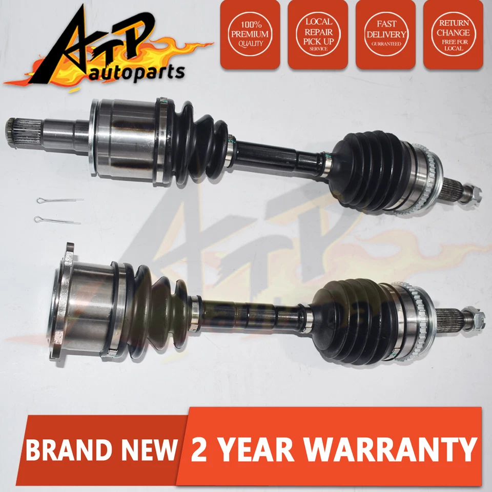 2 Front CV Joint Axle Drive Shafts For Mitsubishi Triton ML MN 4WD 2006-2015 - image 2 of 2