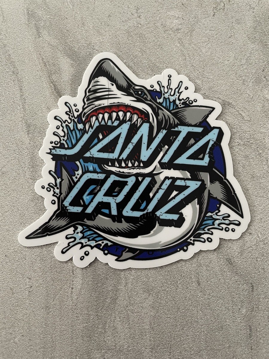 【最終特価】SANTACRUZ boards DECAL 149cm Santa Cruz Skateboard Sticker Decal Waterproof Vinyl 3.5” Shark