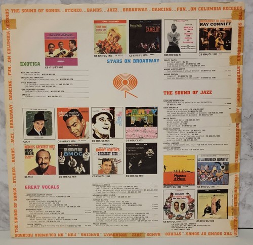 Johnny Mathis Ballards Of Broadway 1960 Vintage Vinyl LP Record - Imagen 5 de 5
