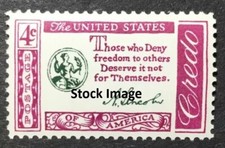 1143 Abraham-lincoln-quotation-4 Cent Mnh Set Of 5