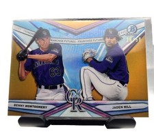 2021 Bowman Chrome FranchiseFeatures Benny Montgomery/Jaden Hill Rockies Gold/50