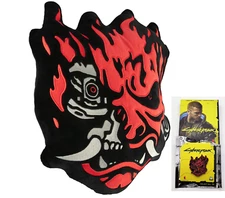 CyberPunk 2077 SAMURAI Demon 16" Pillow Plush AND pin BRAND NEW Jinx licensed