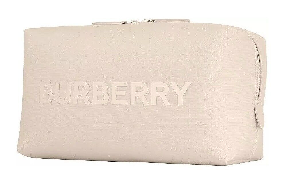 Burberry Logo Clutch Toiletry Bag Cosmetic Pouch Travel Case Burberry Logo Clutch Toiletry Bag Cosmetic Pouch Travel Case