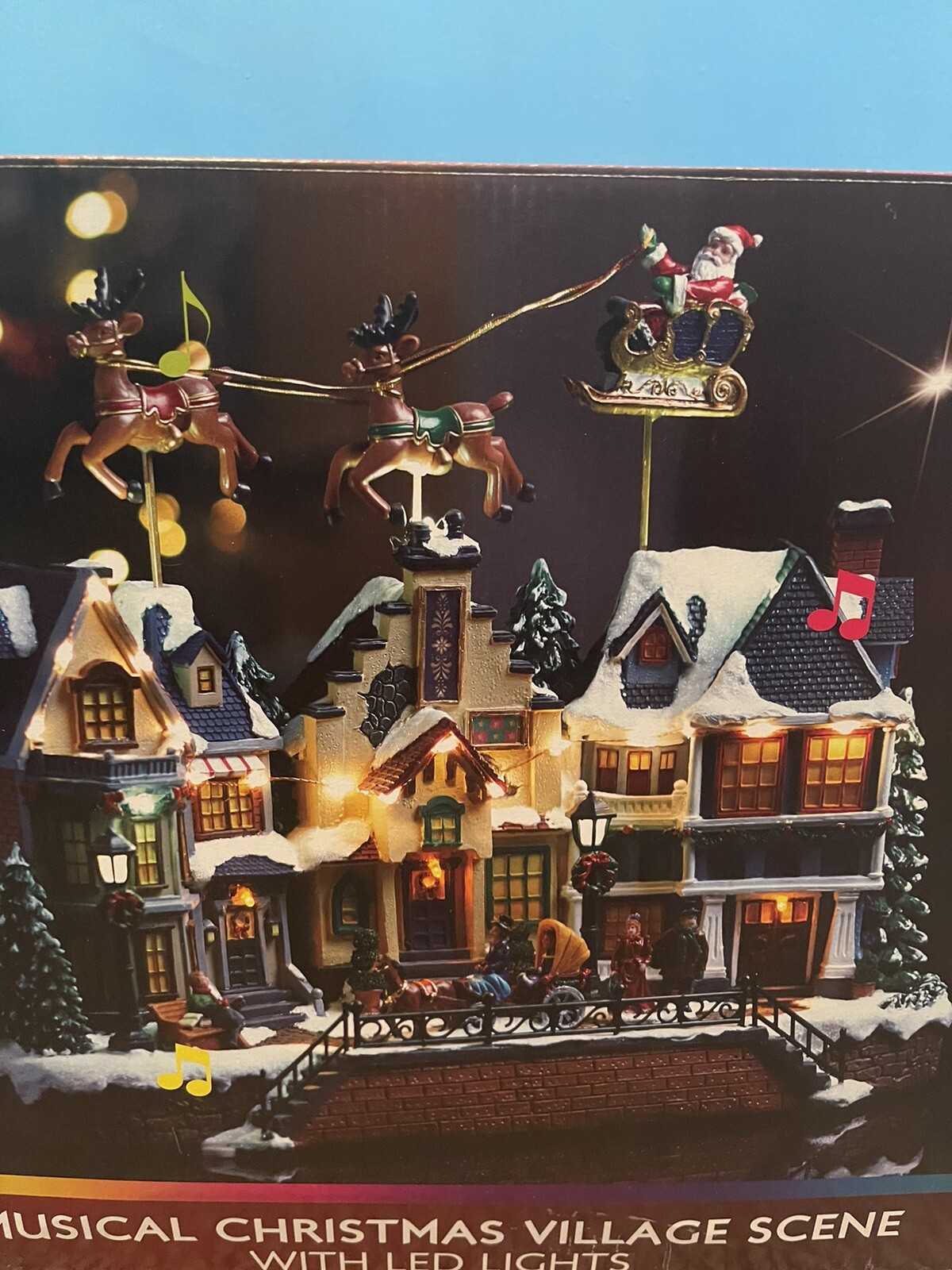 Musical, Light Up Christmas Village Scene, Cost £49.00 And Only Used