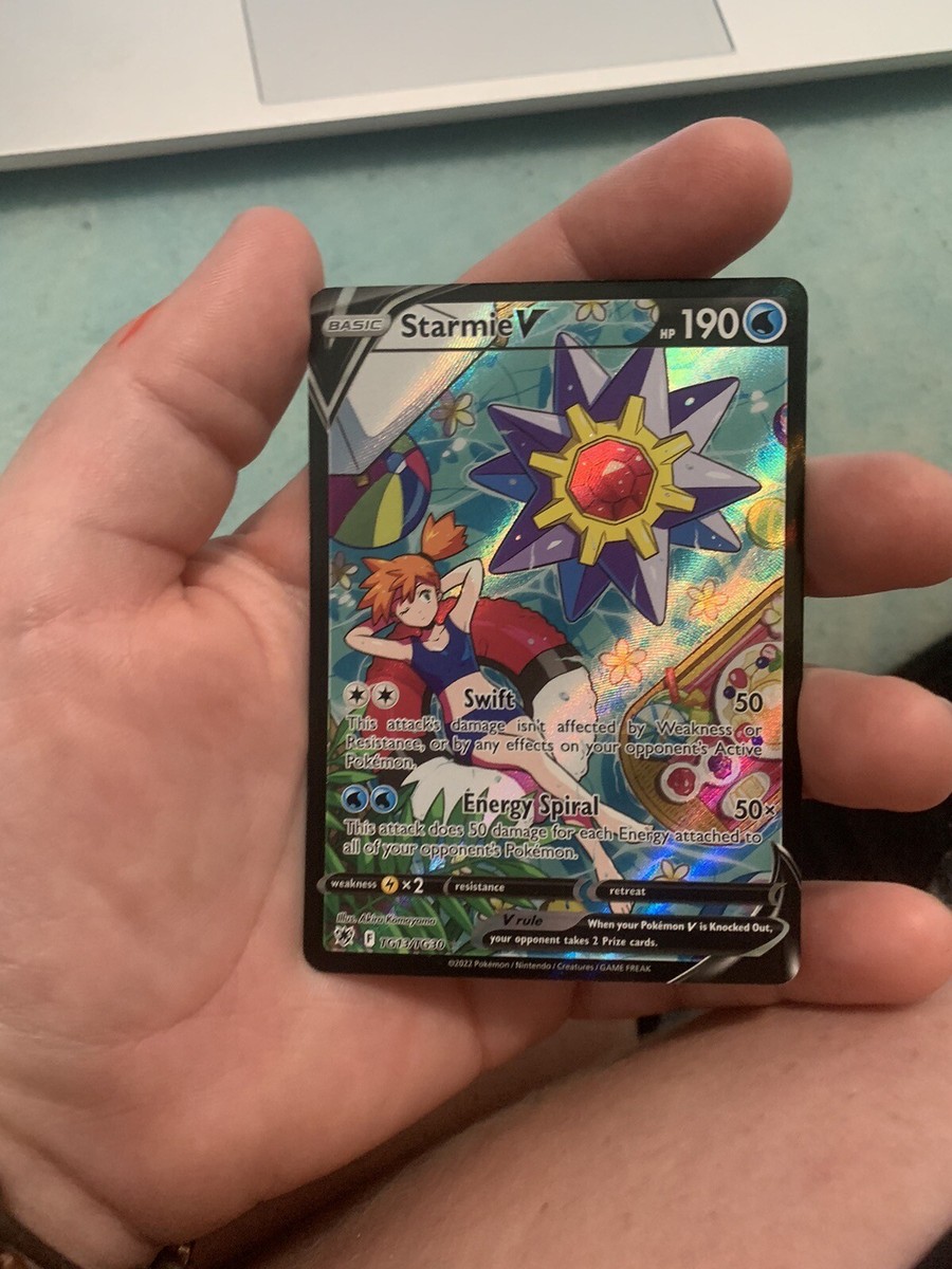 starmie v pokemon card value Starmie V HP 190 2022 Holo Collectible Pokemon Card No. 030/189