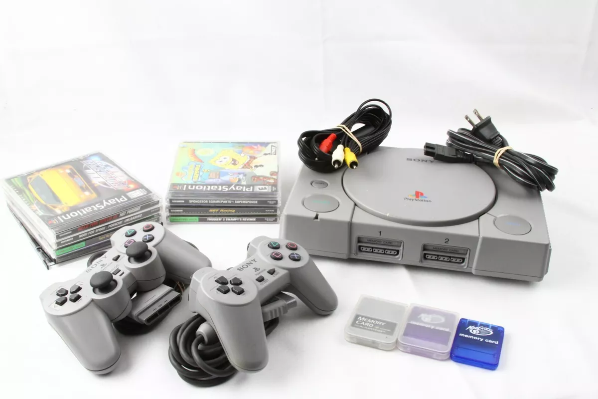 Sony PlayStation One Console, PSone, PS1, 2 Controllers, 7 Games - video  gaming - by owner - electronics media sale 