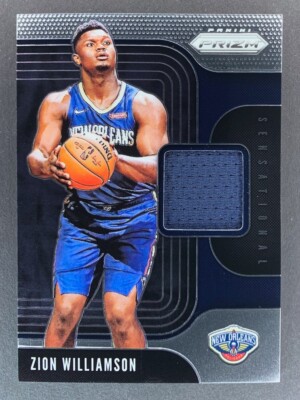 Zion Williamson RC 2019-20 Prizm Sensational Swatches #SS-ZWL Rookie Patch