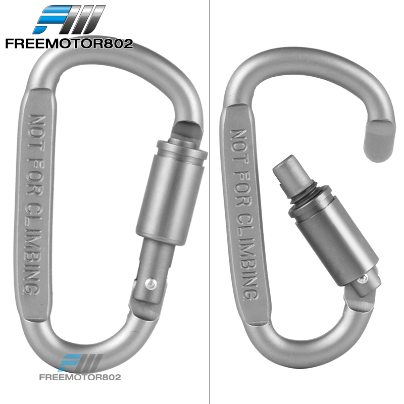 Camping Outdoor Aluminum Alloy Dring Screw Hook Locking Buckle