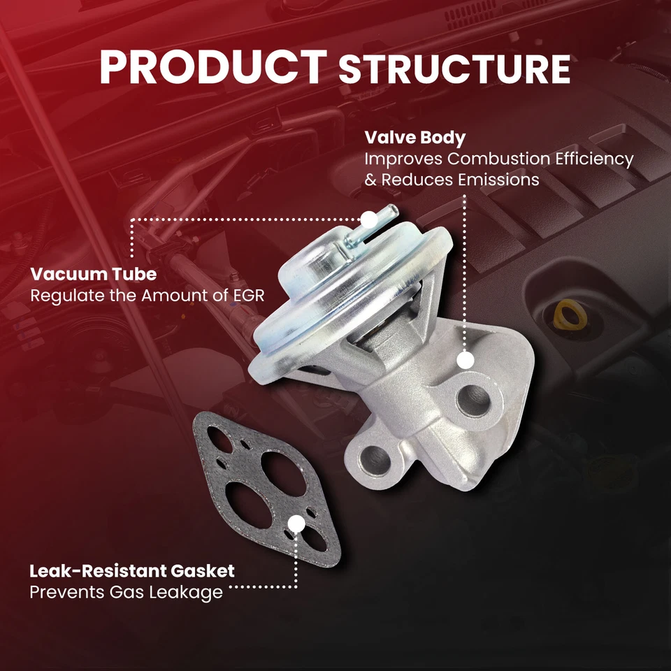 Válvula EGR para Chrysler Sebring Mitsubishi Montero Diamante Galant 3000GT V6 Foto 4 de 4