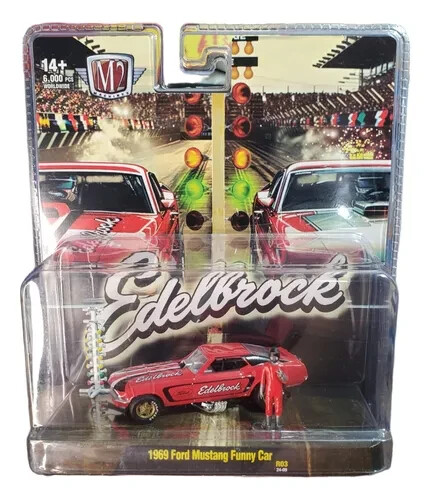 M2 Machines Mini Figs 1969 Ford Mustang Funny Car Release 3 1/64 scale NHRA