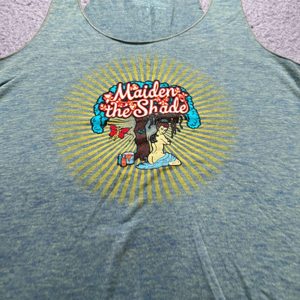 Camiseta sin mangas Maiden the Shade verde para mujer talla pequeña cómoda para mujer Foto 2 de 4
