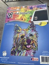 Enjoy It Dean Russo Yorkie Car Stickers, 2 Pieces New