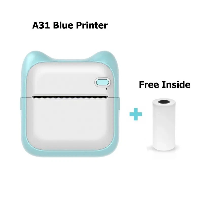 Mini Portable Thermal Photo Printer for iPhone Android Smartphones