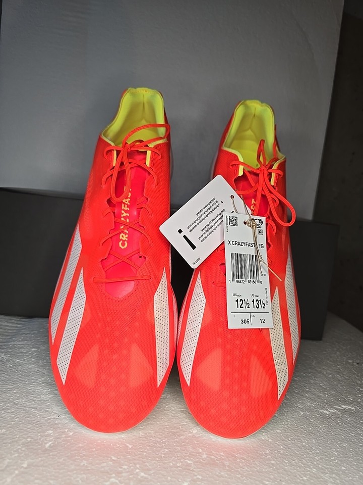 adidas X Crazyfast+ FG Energy Citrus Soccer Cleats IE2416 Men’s Size 12